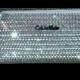 Calvin Klein Swarovski Crystal Embellished Silver Leather Clutch Dual Zip Compartments 9 slots for ID, Credit Cards, Checkbook