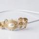 Chic Headband - Vintage Jewelry Collection Tiara - Gold Headband - Bridal Headband - Pearl Headband - Bridal Tiara - Antique - Greek Goddess
