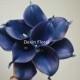 9 stems Navy Blue Calla Lilies Real Touch Flowers Silk Bridal Bouquets Bridesmaids bouquets Wedding Centerpieces, Decorations