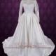 Vintage Style Lace Ball Gown Wedding Dress with Long Sleeves 