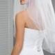3 tier Wedding Veil with the most Delicate Pencil Edge