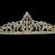 Clear Crystals Crown ,Handmade Gold Tiara for Bridal Wedding Rhinestone Hair Jewelry,Women Pageant Crown Birthday Tiara 15005
