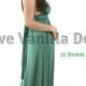 Bridesmaid Dress Infinity Dress Forest Green Floor Length Maxi Wrap Convertible Dress Wedding Dress