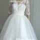 Ariel - Tea Length Wedding Dress. Vintage Inspired Design.