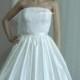 Plus Size. Irene - Stunning Vintage Inspired Wedding Gown. Tea Length Dress.
