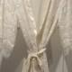 Bridal satin and lace robe, wedding robe, Ivory and/or white lace robe