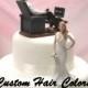 Funny Wedding Cake Topper - Couch Potato Groom and Waiting Bride - Personalized Cake Topper - Cake Topper - Modern - Fun Cake Topper
