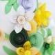 Small Assortment of Mixed Size Paper Flowers for Cake Decoration
