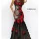 Long Embroidered Mermaid Style Prom Dress by Sherri Hill - Discount Evening Dresses 
