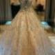 Luxury Princess Bridal Gowns Thousands of Shiny Swarovski Crystals A Line Royal Train Gorgeous Amazing Wedding Dresses 2014