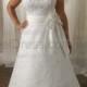 Embroidered Lace Mori Lee Julietta Plus Size Bridal Gown 3104