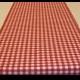 11" x 72" Red and White Gingham Print Table Runner