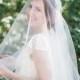 Bridal Juliet veil with blusher, bridal veil, heirloom Juliet cap wedding veil, chapel length veil, soft tulle wedding veil,  Style 821