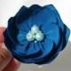 Blue Lotus Flower  Pin Or Hair Clip