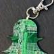 SAMPLE SALE Circuit board snapchat zipper charm - Men's, gift for snapchat fan, keychain, recycled, computer nerd gift, gift for geek