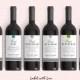 Marriage Milestones Wedding Gift Wine Labels - First Anniversary Bridal Shower Wine Basket Engagement Gift  Listing