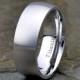 Titanium wedding band, 8mm brushed domed titanium ring, Anniversary Rings, Custom Laser Engraving, Mens Wedding band, His Hers Wedding ring