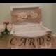 rustic wedding card box personalized shabby chic wedding reception card box burlap