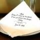 Groom Handkerchief -Hankie - Hanky - Today I Marry MY BEST FRIEND - Gift for Groom from Bride - Wedding