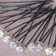Wedding Crystal Hair pins Bridal Swarovski Crystal One Dozen Swarovski Crystal AB Polished Black Up Do 12 Pins Hair Bling H002