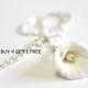 White Calla Lilies - Calla Lilies Jewelry - Gifts - White Calla Lilies Bridesmaid, Necklace, Bridesmaid Jewelry