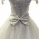 Off-the-shoulder Lace Short Wedding Dress Am490
