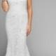 Sheath Lace Wedding Dress Jul#341