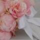 Blush Pink Peony Wedding Bouquet - Pink Peony Bridal Bouquet- Boutonniere-Custom Order- SOLD