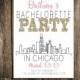 Bachelorette Party Invitation - CHICAGO Bachelorette Party - Printable Invitation