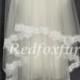 1 layer fingertip length bridal veil, surrounded Alencon lace, new lace veil