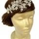 Flower Rhinestone Headpiece, Bridal Rhinestone Hair Bandeau, Crystal Headwrap, Bridal Hair Accessories, Wedding Headband, Downtown Abbey