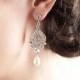 Crystal Bridal earrings  Wedding jewelry Swarovski Crystal Wedding earrings Bridal jewelry, Alexandra Bridal Earrings