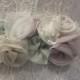 Wedding Dress Sash / Vintage Inspired Sash / Floral bridal sash/ Bridal Sash /Ivory  Satin Sash / Bridal Belt / Sash / Wedding Dress Belt