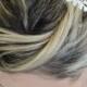 Silver Hair Comb, Pearl hair comb, Bridal Hair Accessories, Wedding Hair Jewelry, Wedding Head Piece - Leaf Hair Comb - Leaves Hair