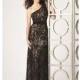 Classic Natural Waist Sheath/ Column Lace Long Evening Party Dress - Compelling Wedding Dresses