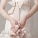 Customize White Champagne Grosgrain Ribbon Sash Vera Wang Wedding Dresses Vw370044 - Cheap Discount Evening Gowns