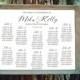 Wedding Seating Chart Sign printable, Modern Seating Chart Sign, Seating Chart Template, Glitter Wedding Guest List, Digital, diy, Rush