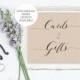 Rustic Wedding Gifts Sign Printable, Gifts and Cards Wedding Sign, Kraft Gifts Wedding Sign, Vintage, Gifts and Cards Digital File