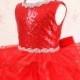Collection - Baby Girl Red Pageant Dress, Halloween Dress, Toddler Event Dress, Baby Birthday Dress, PD116