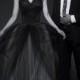 2016 New Amazing Halter V neckline Sexy Fashion Black with train wedding dress Formal Dress