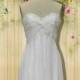 White chiffon prom dress,beach prom dress,beach bridesmaid dress,beach wedding dress, custom for buyer C5602