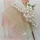 Vintage Pearl Bridal Hair Comb, Wedding Pearl Hair Comb, Long Hair Comb, Vintage Fashions, Hair Accessory