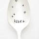 Custom Constellation Spoon. Libra Zodiac Constellation hand stamped coffee spoon. Astrology and Astronomy custom gift idea.