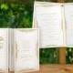 SALE! DiY Printable Wedding Program Template - Instant Download - EDITABLE TEXT - Natalia (Gold) - Microsoft® Word Format