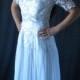 Vintage French Wedding dress sateen and guipure