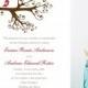 Lovebird Wedding Invitation - Cute, Romantic Wedding