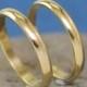 Handmade brass Rings / Wedding Bands. Men's / Women's Rings.. Set of two Rings..