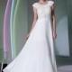 In Stock Graceful Composite Yarn Jewel Neckline Floor-length A-line Formal Dress - overpinks.com