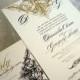 Wedding Invitation Alencon Lace Collection - Invitation and Reply Card