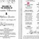 DIY Fun Wedding Program Template Printable, Editable Template, Digital Instant Download, Ceremony Program, Kraft, Mr & Mrs  -1